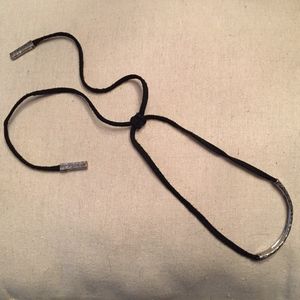 Hammered Metal Leather Bracelet